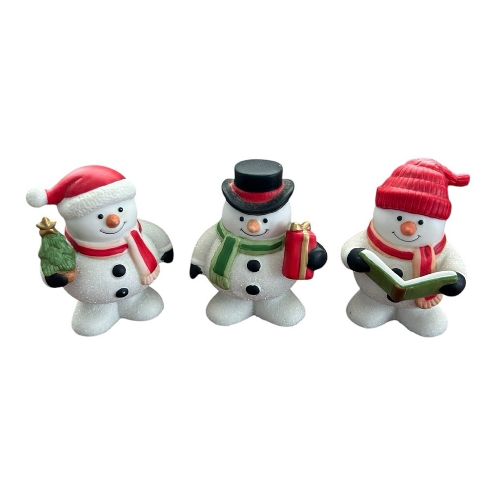 Homco Snowman Figurines Set